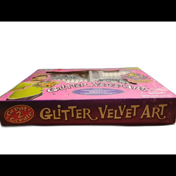 (NEW) GREAT 2 CREATE GLITTER VELVET ART KIT‎ KIDS CRAFT (2009) - Picture 3 of 3